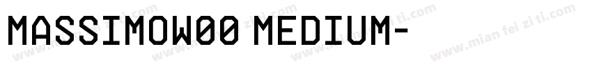MassimoW00 Medium字体转换